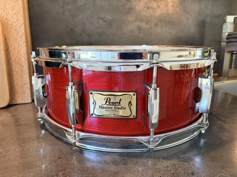 Pearl MBX Masters studio birch snare 14x5.5” #Sequoia red