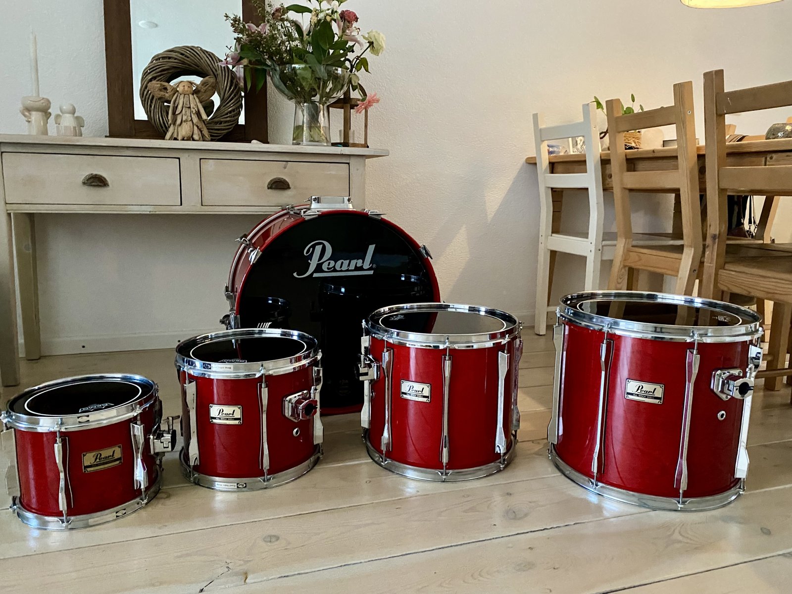 Pearl BLX Shellset 22,12,14,16 inch #Sequoia red