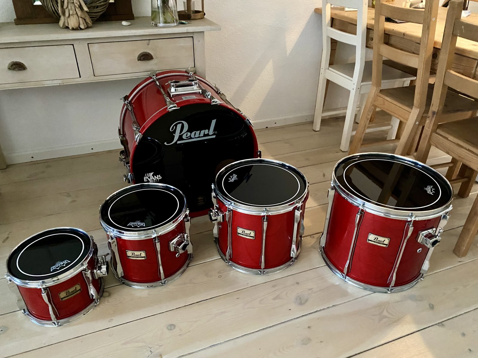 Pearl BLX Shellset 22,12,14,16 inch #Sequoia red
