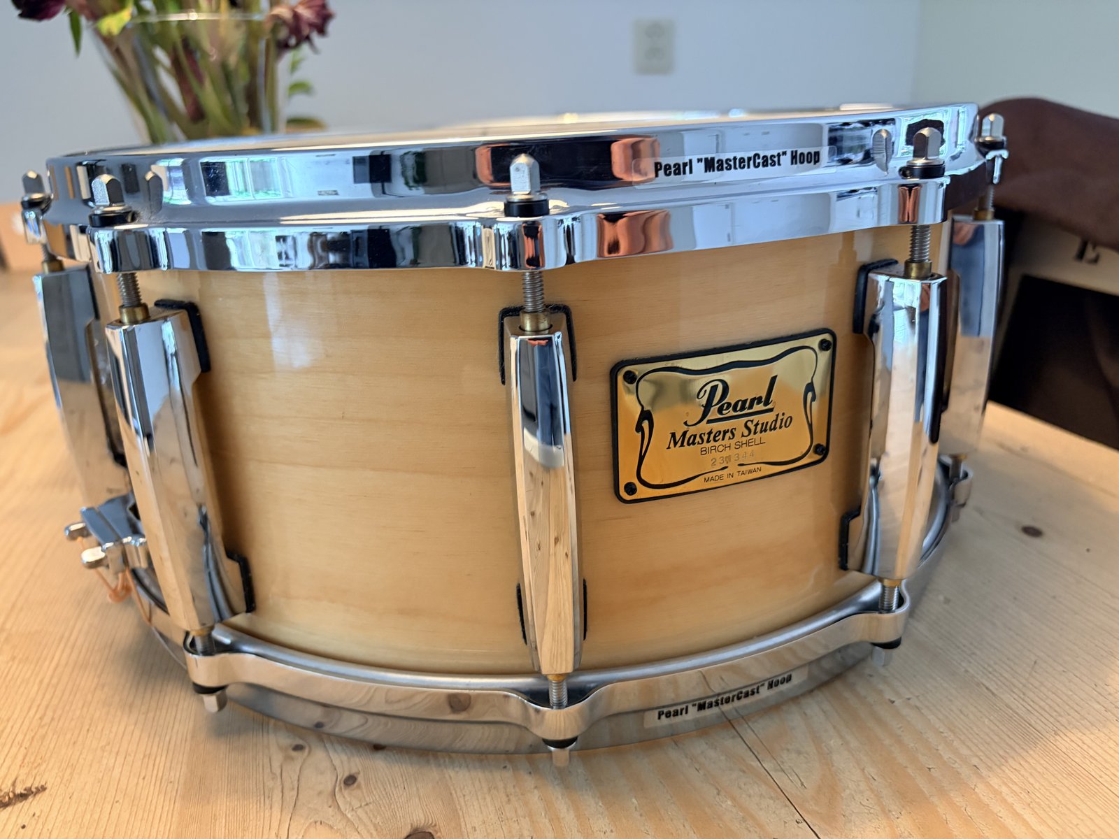 Pearl BRX-5514-DC Masters Birch Snare 14x6.5" # Natural birch
