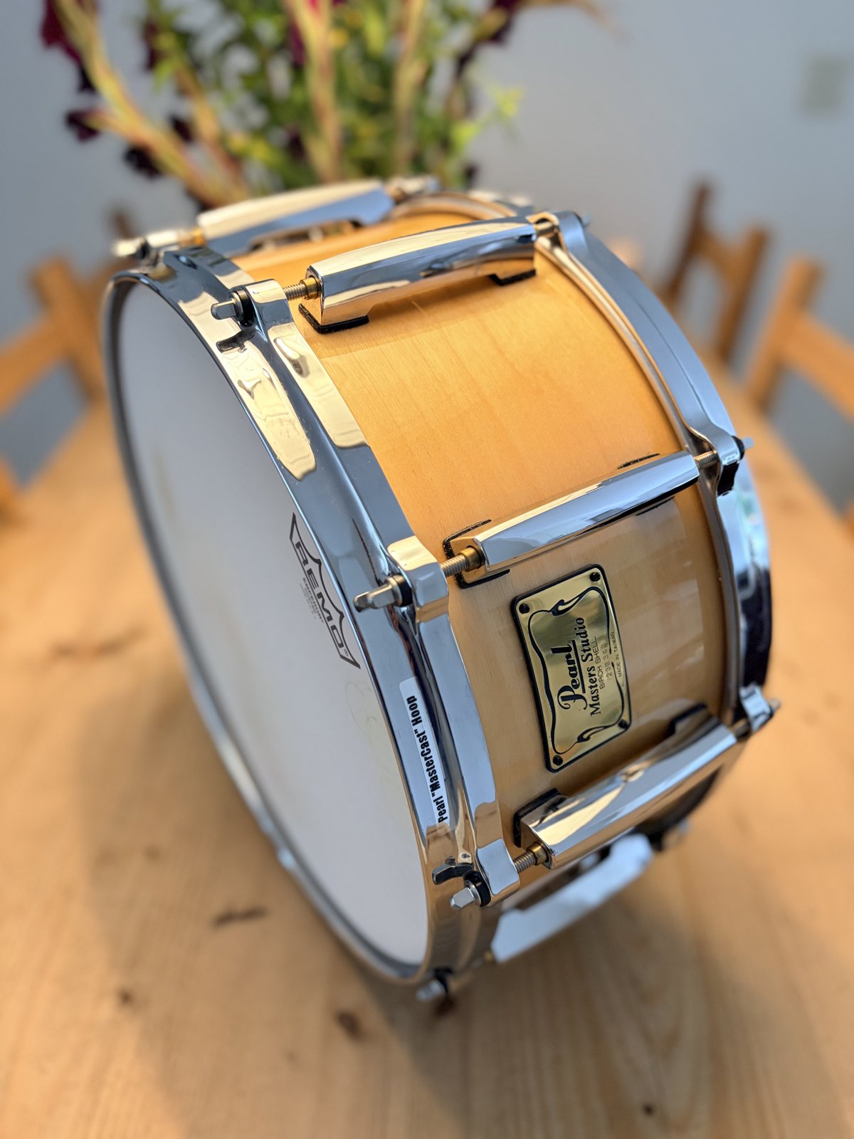 Pearl BRX-5514-DC Masters Birch Snare 14x6.5" # Natural birch