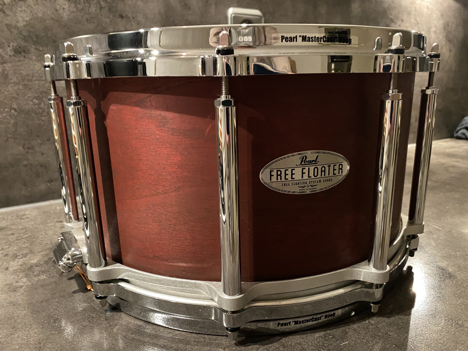 Pearl FTMH1480 Freefloater snare 14x8 inch Mahogany