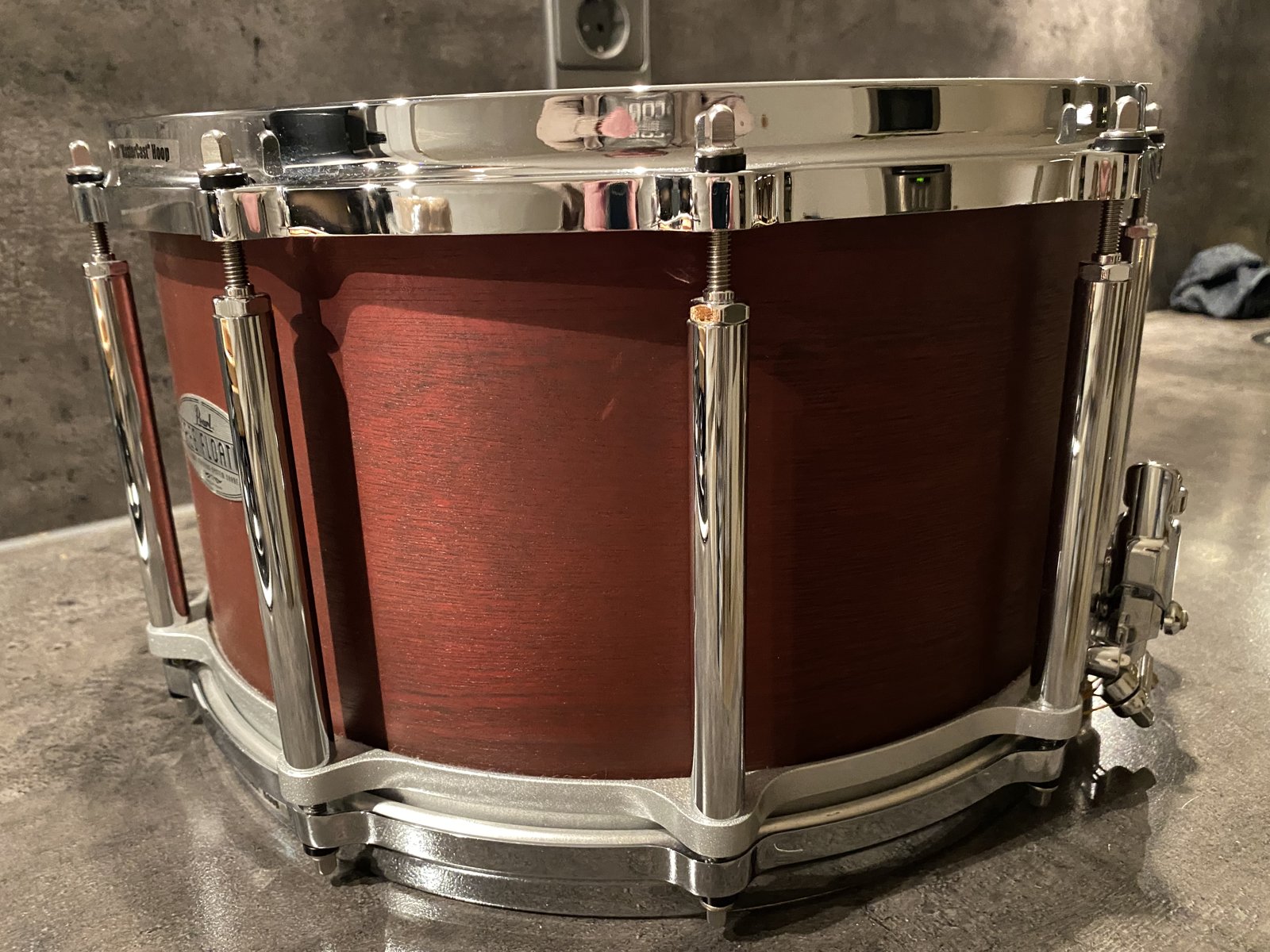 Pearl FTMH1480 Freefloater snare 14x8 inch Mahogany