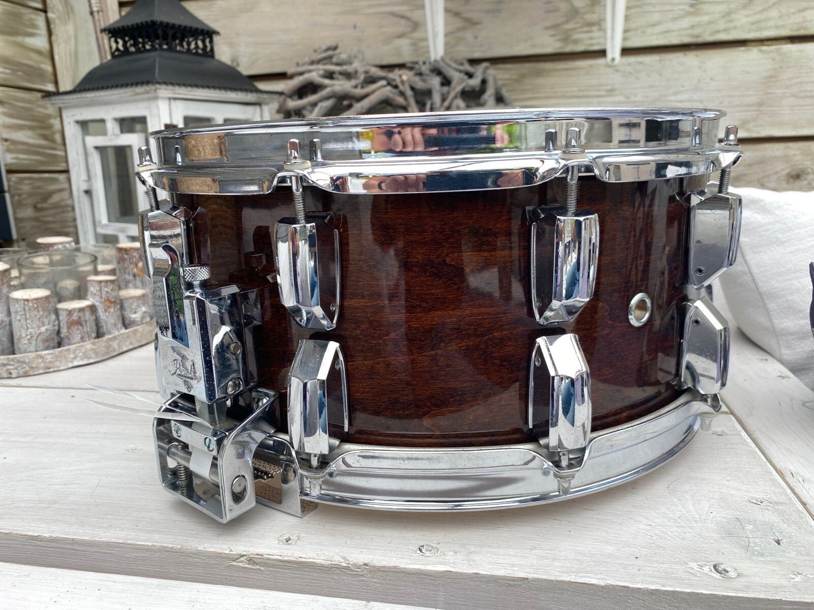 Pearl G-714D GLX snaredrum 14x6.5 inch #Walnut lacquer