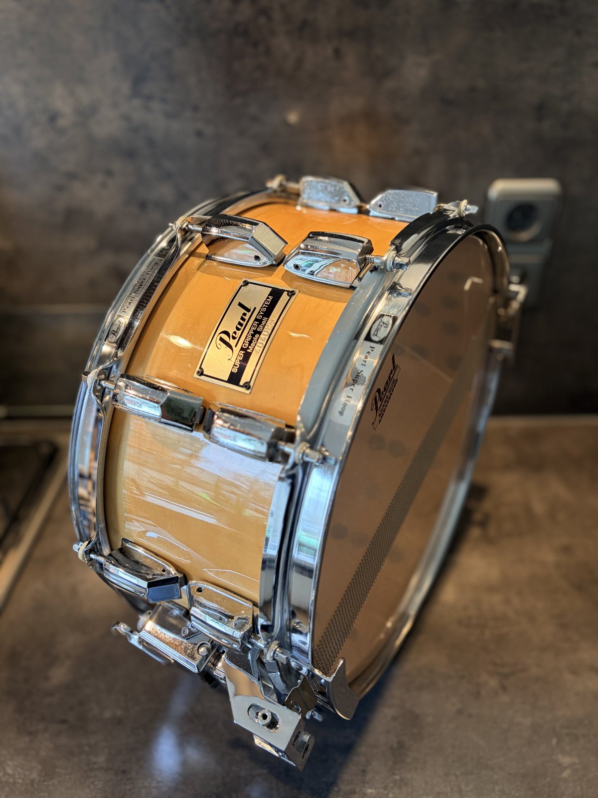 Pearl G-714D GLX Supergripper snare 14x6.5” in # Natural maple
