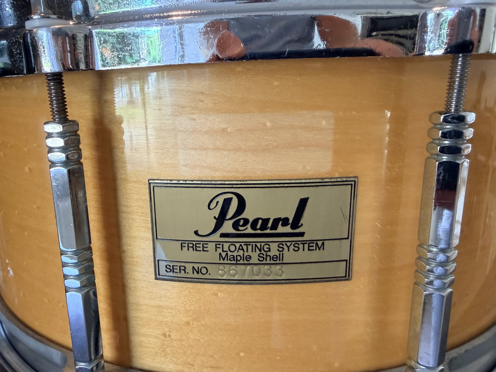Pearl G-914D Freefloater 14x6.5” #Natural maple #1st gen (1983-1987)