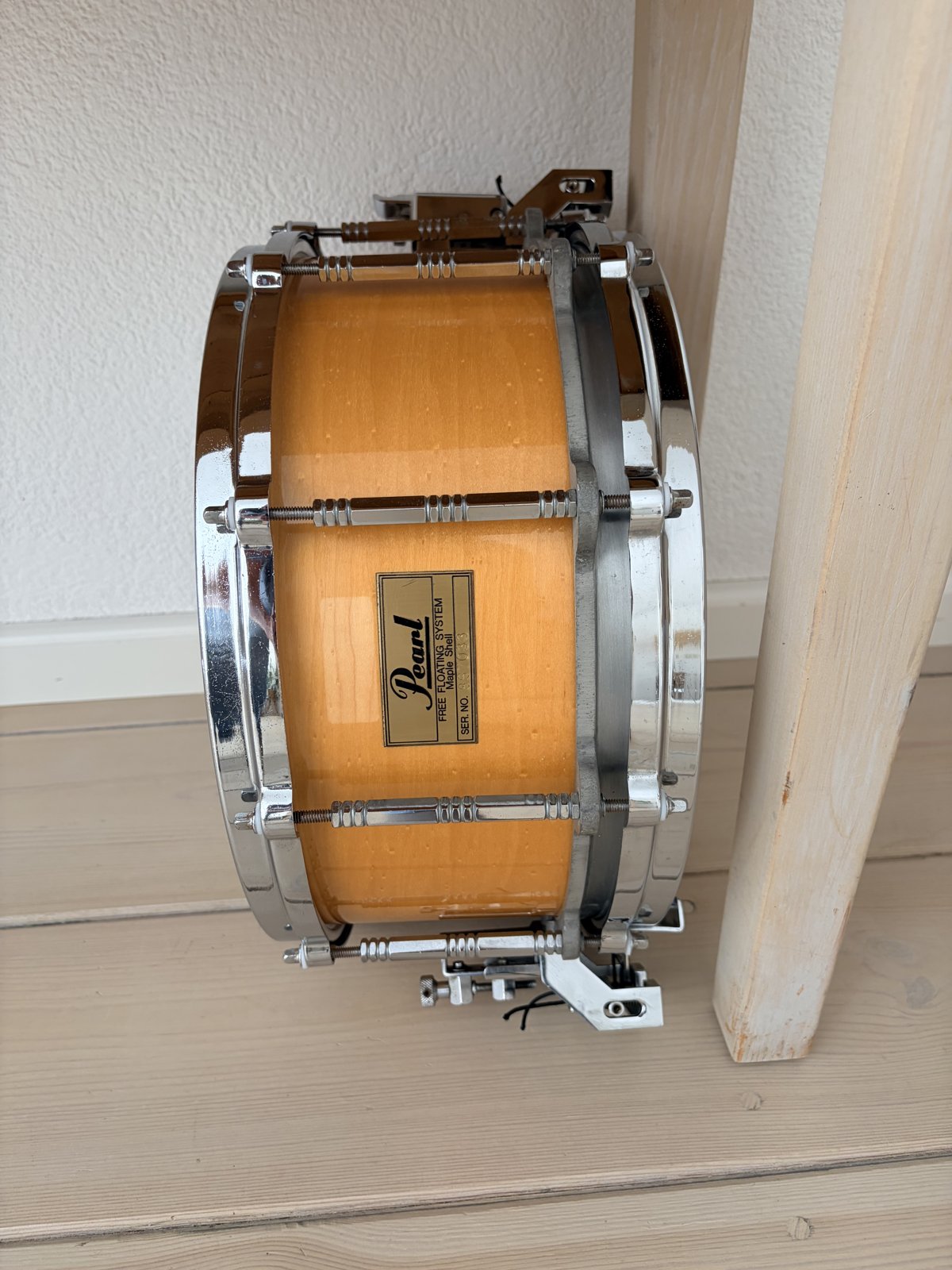 Pearl G-914D Freefloater 14x6.5” #Natural maple #1st gen (1983-1987)
