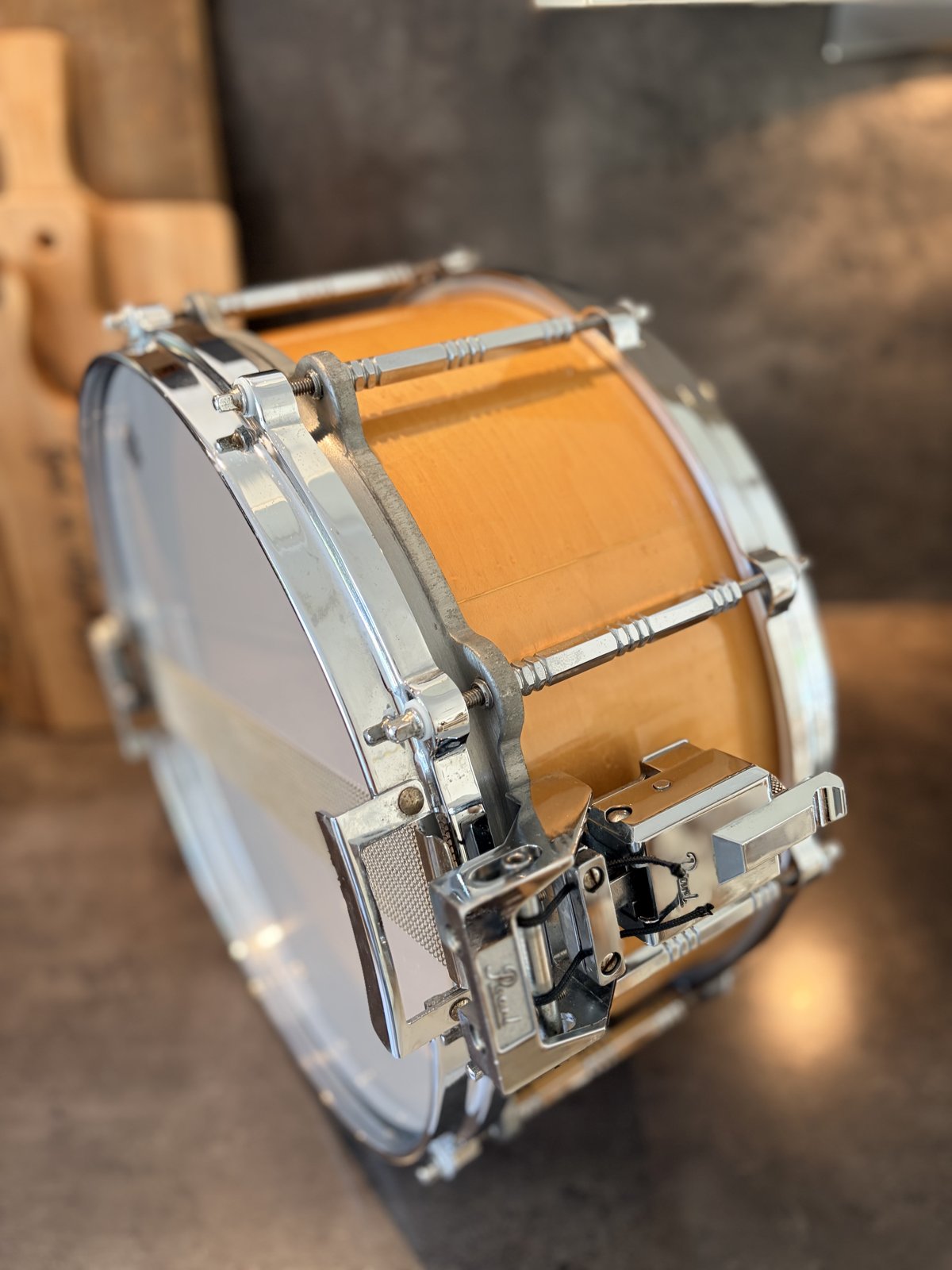 Pearl G-914D Freefloater 14x6.5” #Natural maple #1st gen (1983-1987)