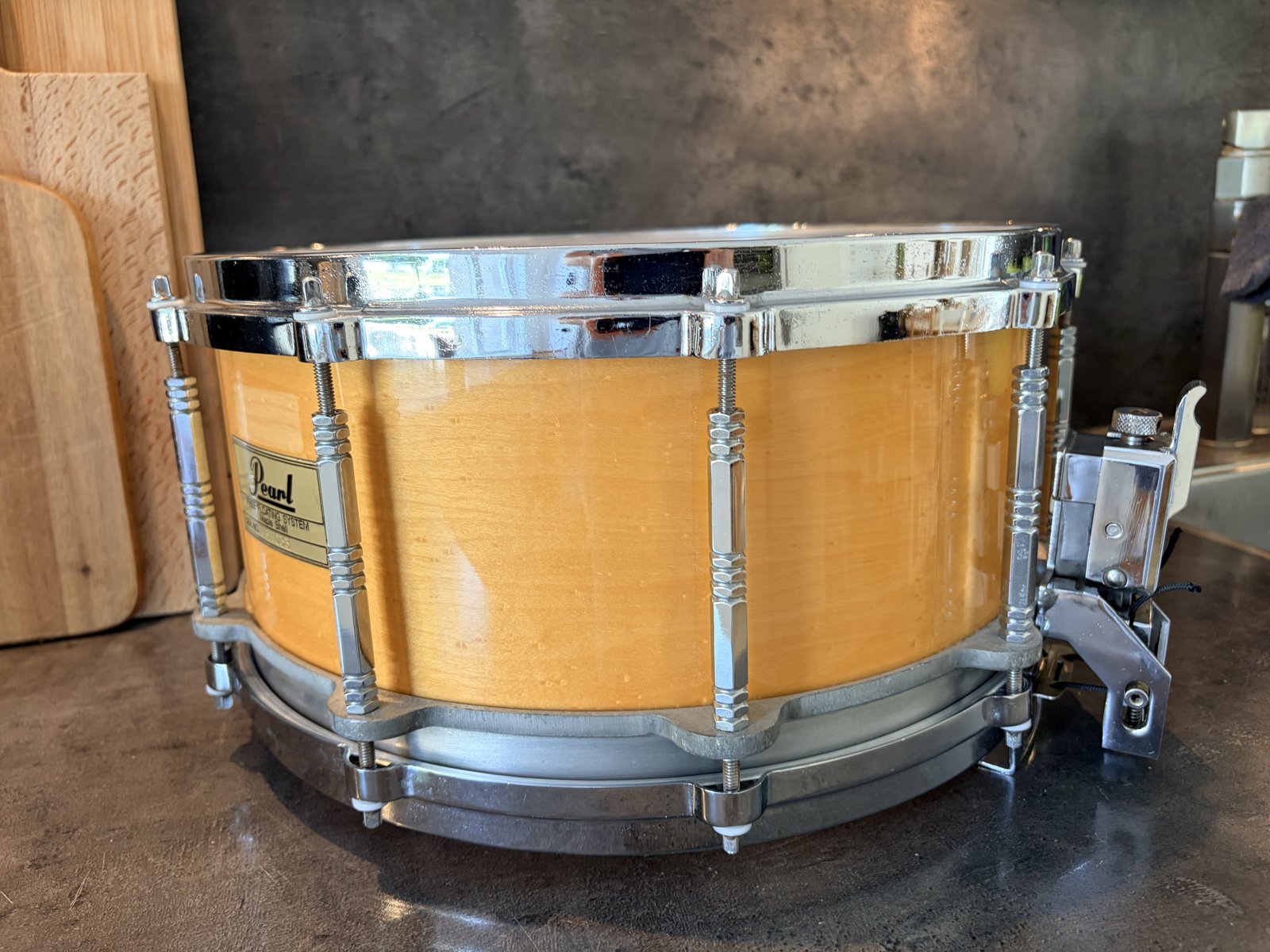 Pearl G-914D Freefloater 14x6.5” #Natural maple #1st gen (1983-1987)