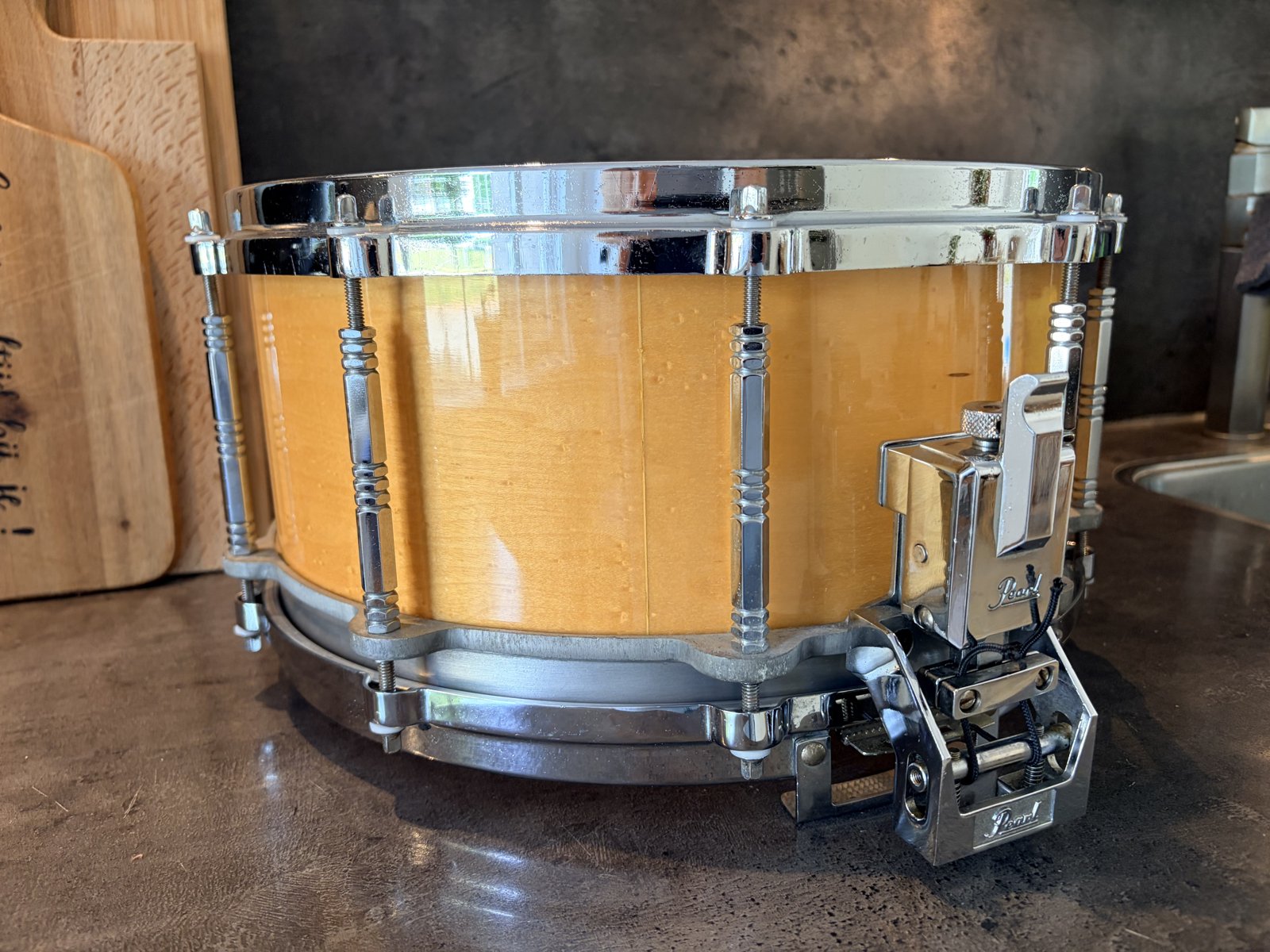 Pearl G-914D Freefloater 14x6.5” #Natural maple #1st gen (1983-1987)
