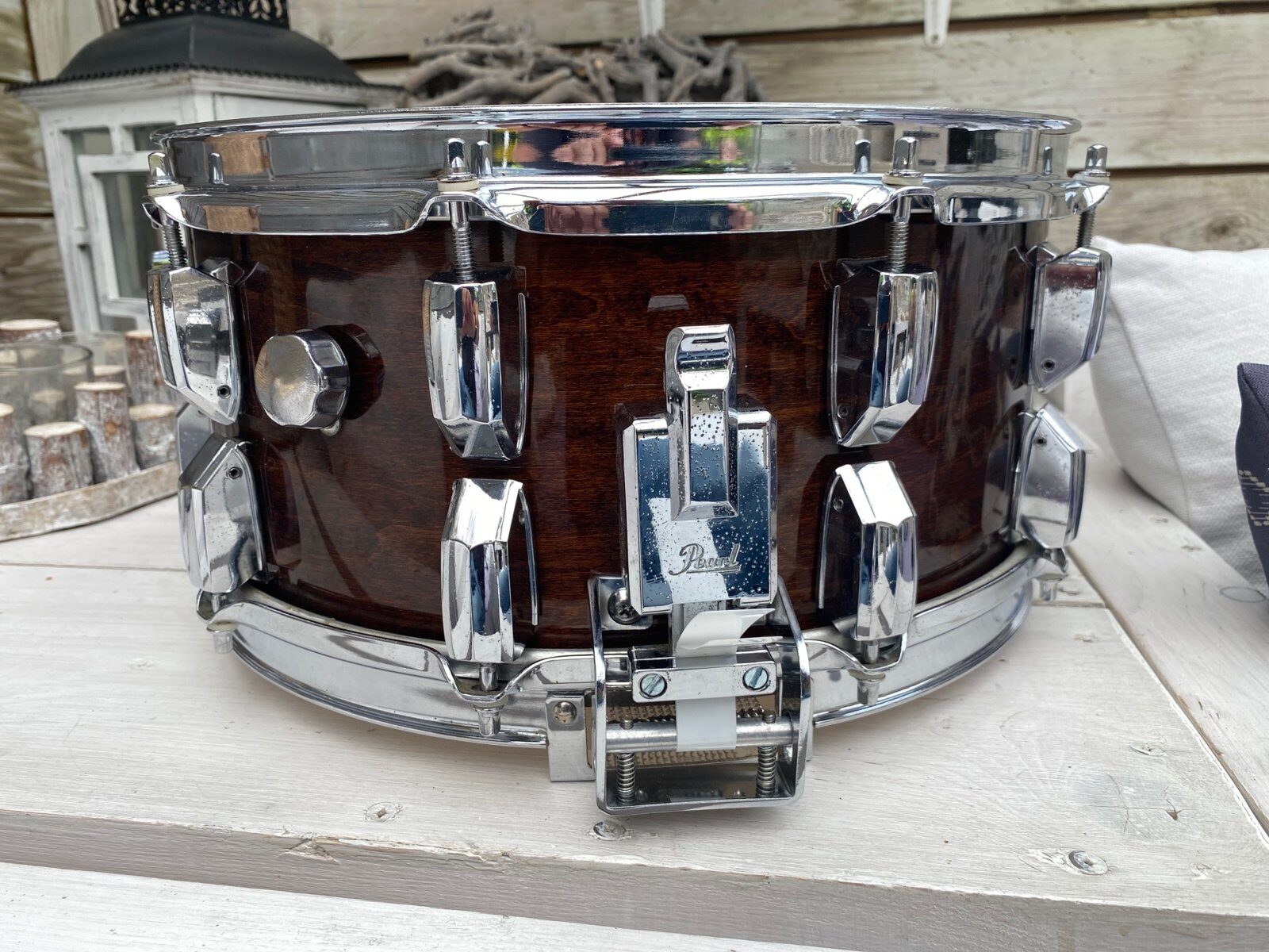 Pearl GLX snaredrum 14x6.5 inch GLX-1465 #Walnut lacquer