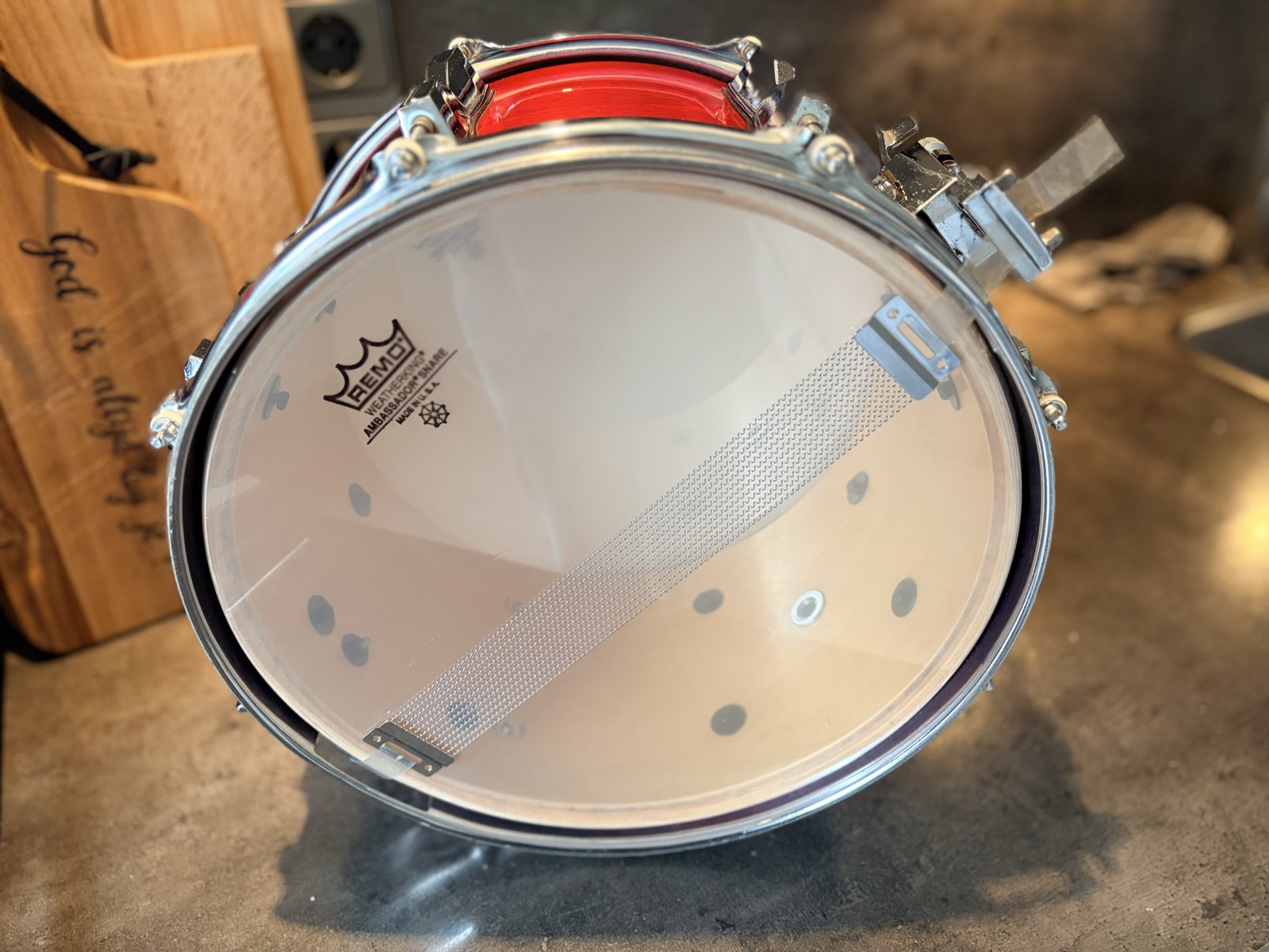 Pearl M-512SE Soprano snare 12x7” #Sequoia red