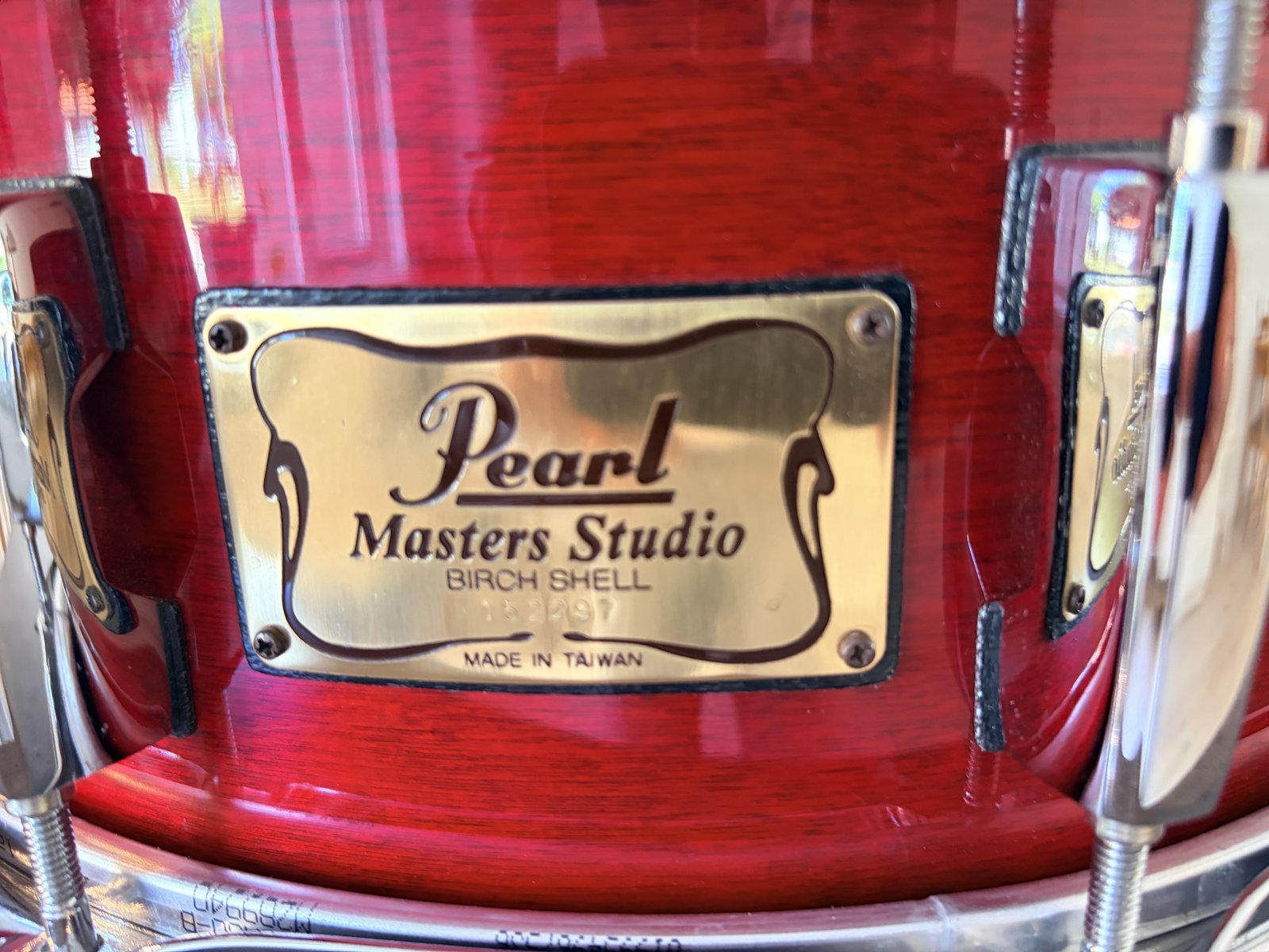 Pearl MBX Masters studio birch snare 14x5.5” #Sequoia red