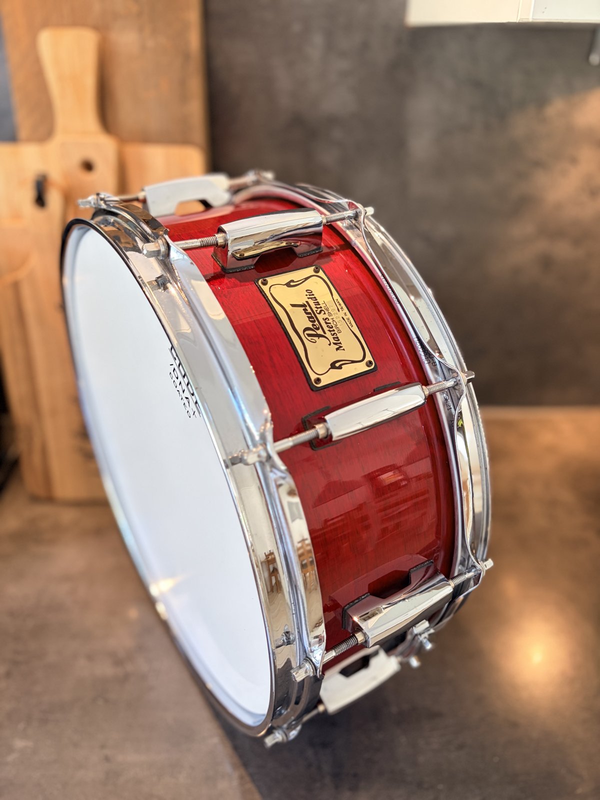 Pearl MBX Masters studio birch snare 14x5.5” #Sequoia red