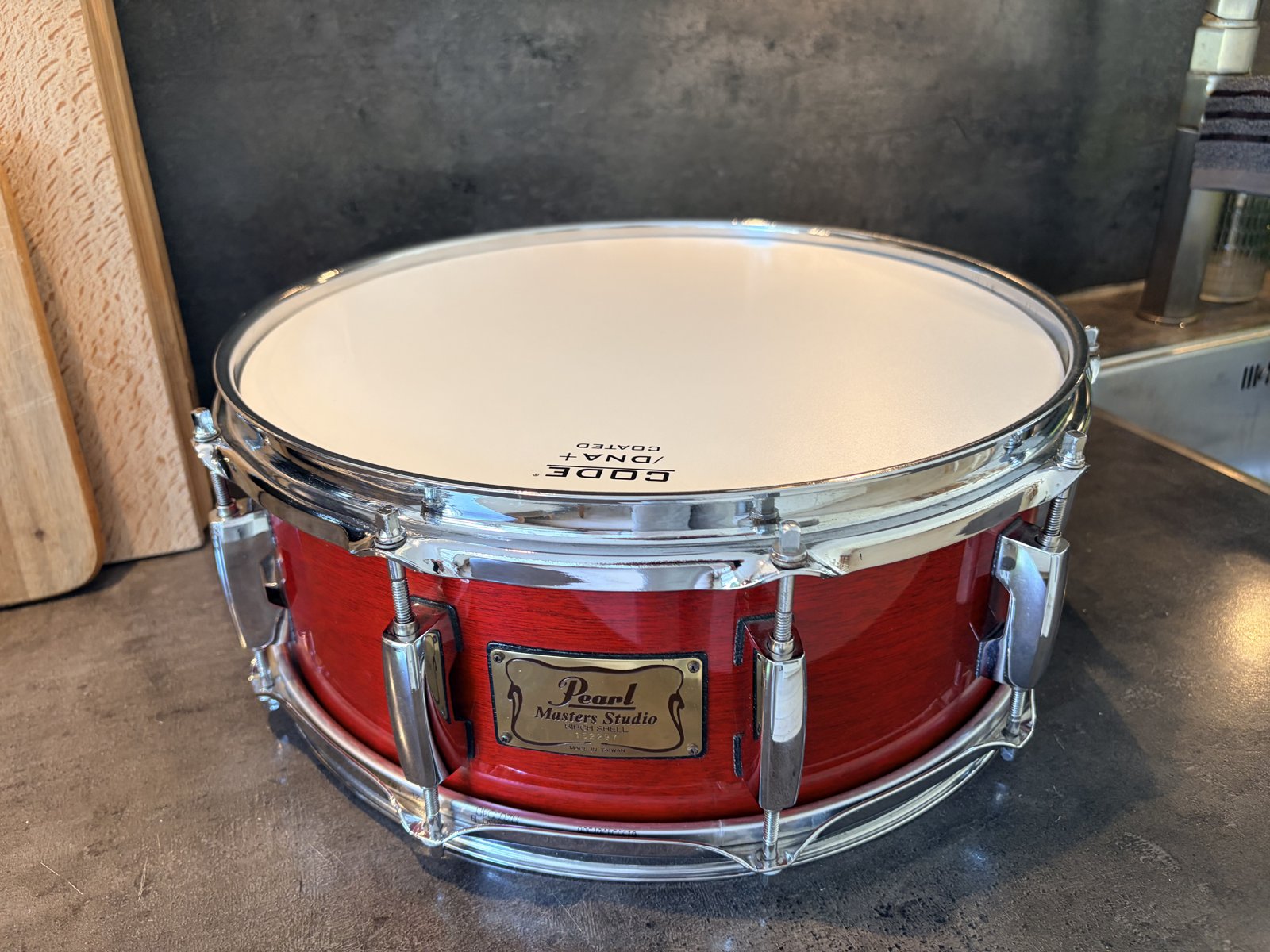Pearl MBX Masters studio birch snare 14x5.5” #Sequoia red