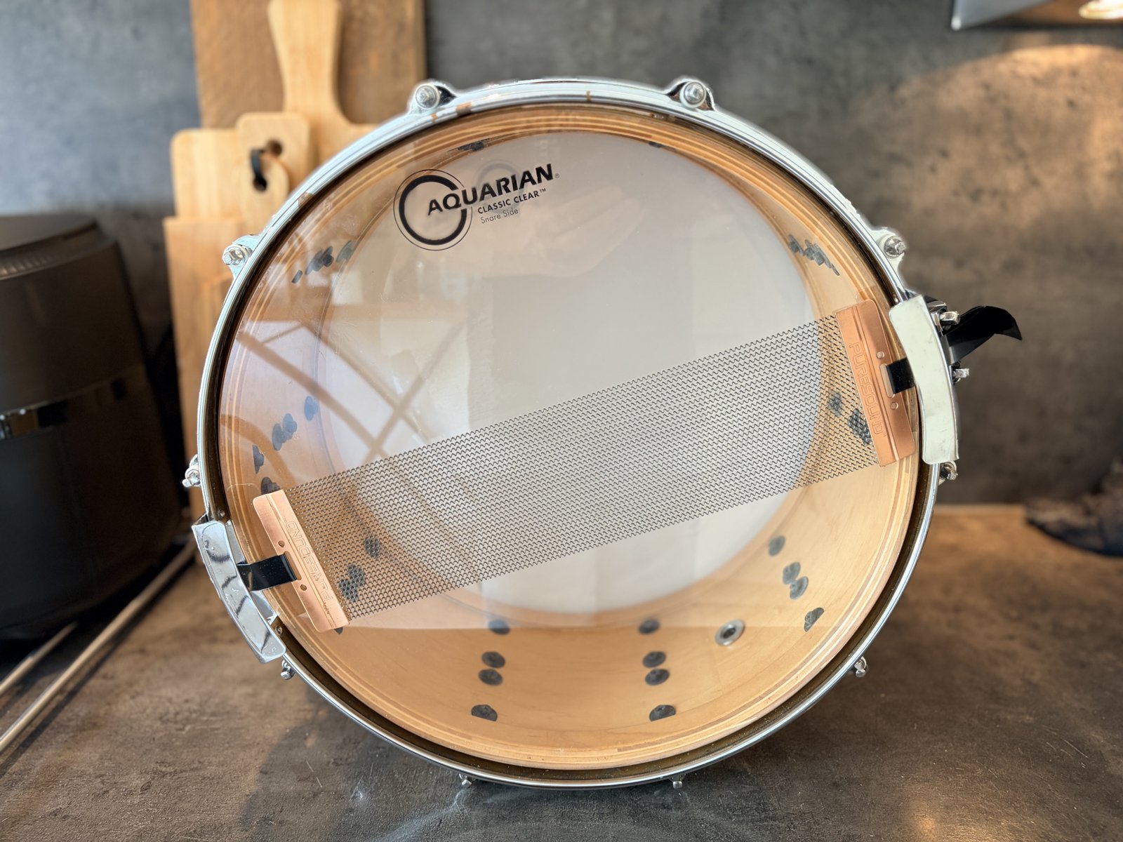 Pearl MMX-4321D Masters maple custom snare 14x6.5" # Natural maple