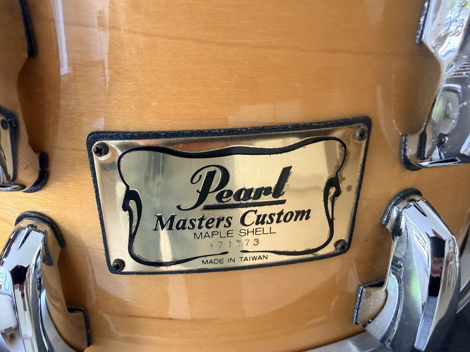 Pearl MMX-4321D Masters maple custom snare 14x6.5" # Natural maple