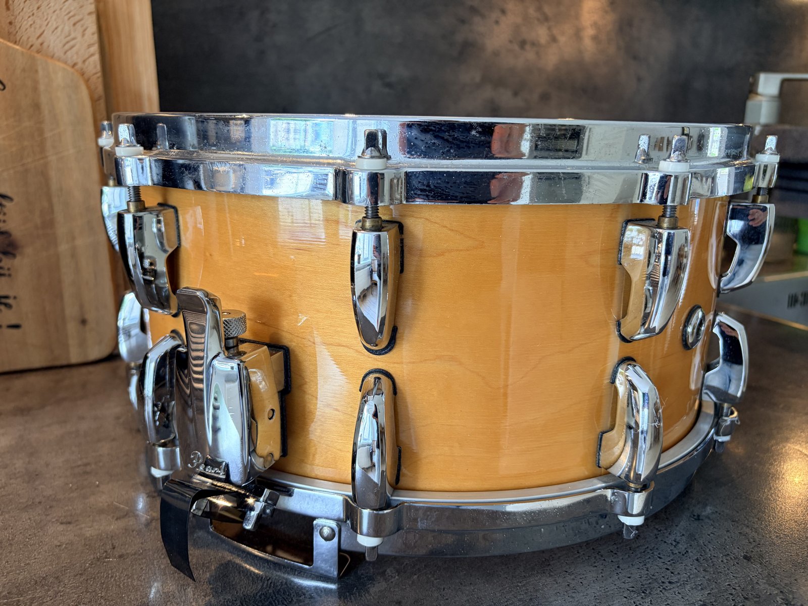 Pearl MMX-4321D Masters maple custom snare 14x6.5" # Natural maple
