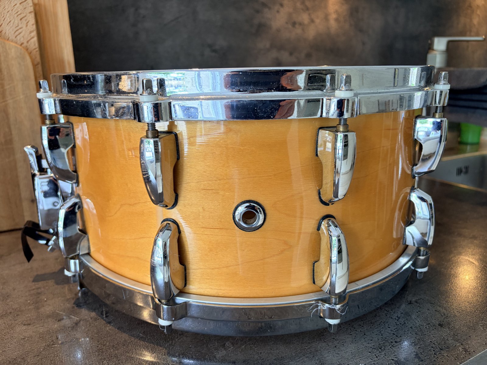 Pearl MMX-4321D Masters maple custom snare 14x6.5" # Natural maple