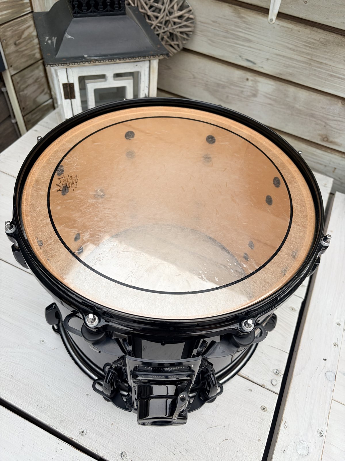 Pearl MRX Masters maple custom 14x11” #Piano Black