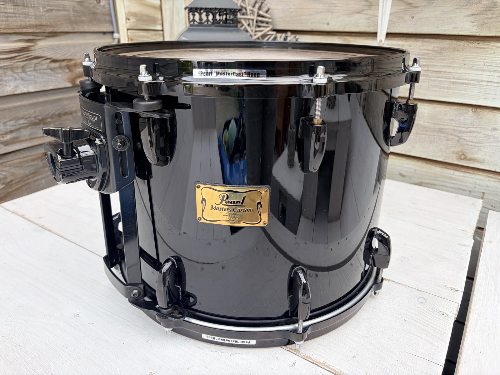 Pearl MRX Masters maple custom 14x11” #Piano Black