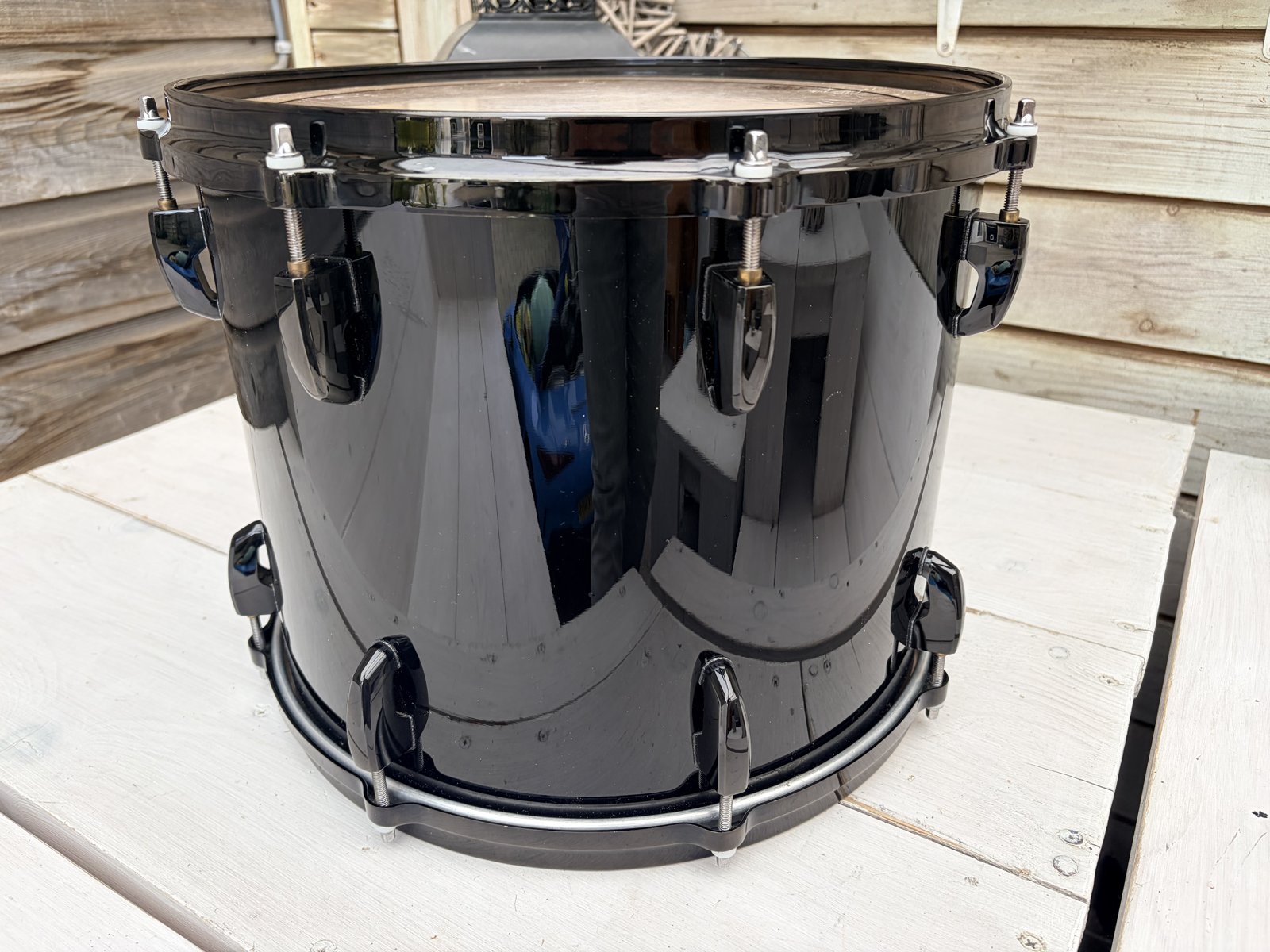 Pearl MRX Masters maple custom 14x11” #Piano Black