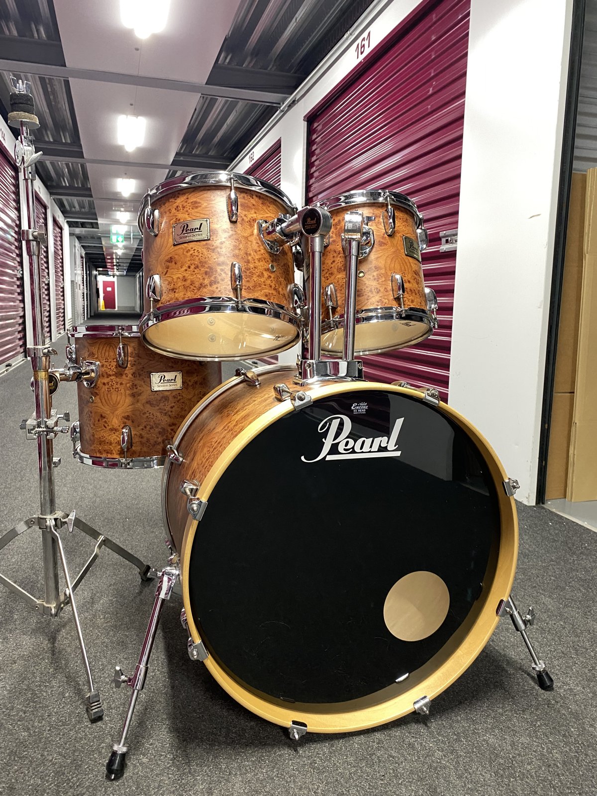 Pearl Session series Shellset 22-12-13-14”  #Dark Burlwood