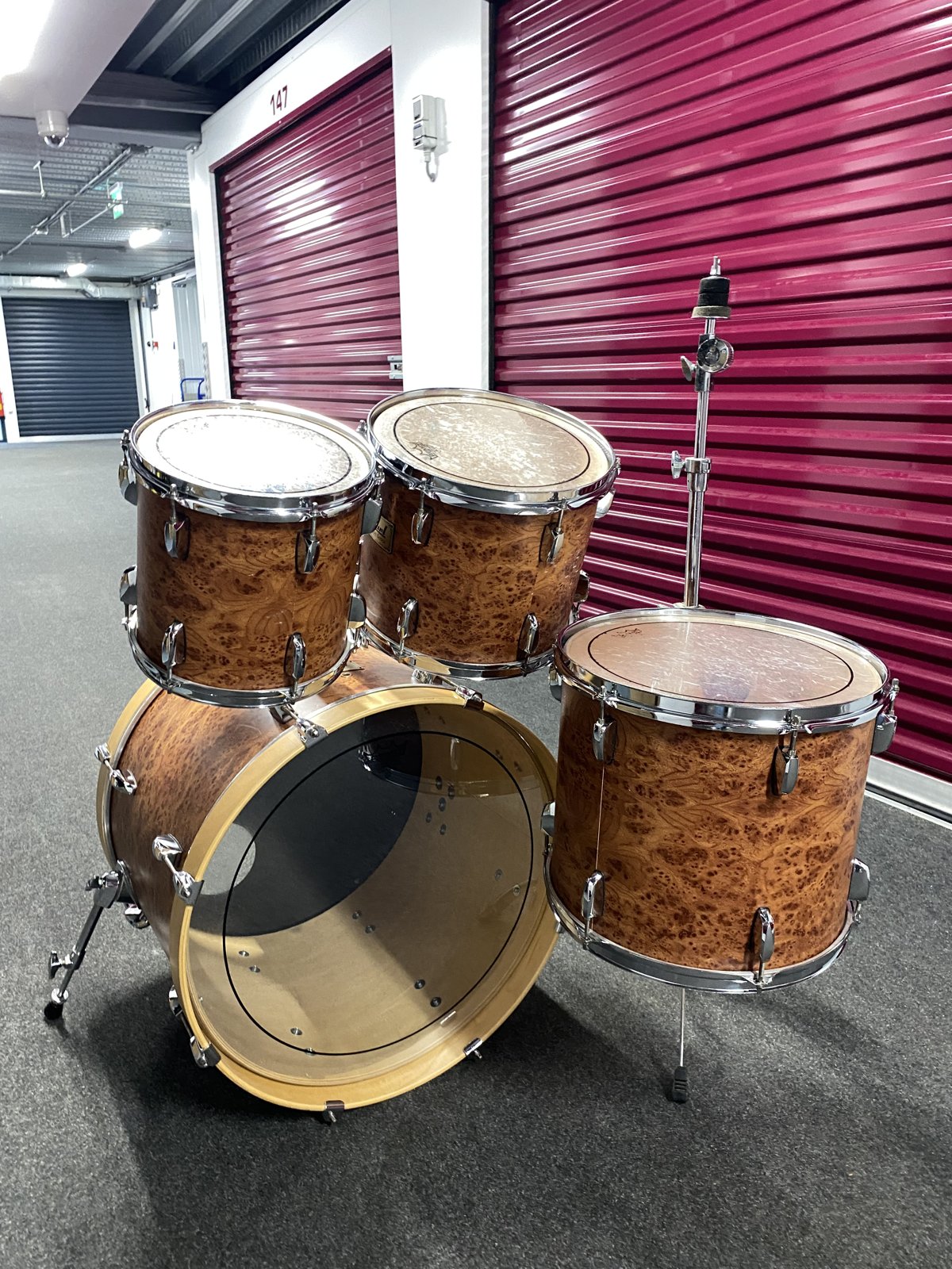 Pearl Session series Shellset 22-12-13-14”  #Dark Burlwood