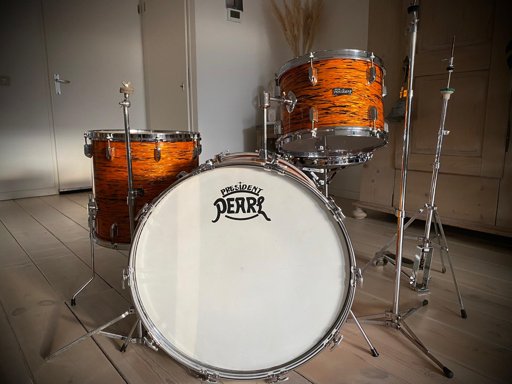 President Phenolic Frontier model in 22,13,16 & 14" steel snare — photo 2