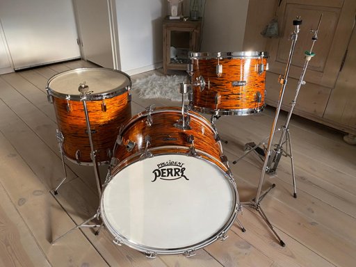 President Phenolic Frontier model in 22,13,16 & 14" steel snare — photo 4